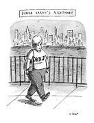 Donna Karan's Nightmare Drawing by Roz Chast