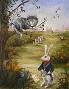 Down a Rabbit Hole Painting by Stella Violano