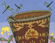 Dragonfly - Cohkanapises Painting by Chholing Taha
