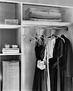 Dresses Hanging In A Closet Photograph by Dana B. Merrill