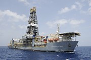 Drillship Discoverer Deep Seas Photograph by Bradford Martin