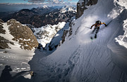Drop Into Couloir Photograph by Sandi Bertoncelj