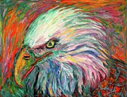 Eagle Fire Painting by Kendall Kessler
