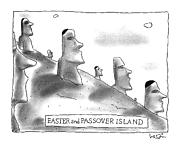 Easter And Passover Island Drawing by Arnie Levin