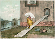 Easter Card, C1900 Painting by Granger