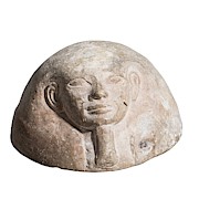 Egyptian Terracotta Canopic Jar Lid Photograph by Science Photo Library