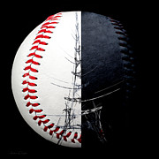 Eiffel Tower Baseball Square Photograph by Andee Design
