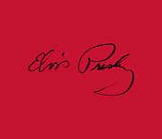 Elvis - Signature Sketch Digital Art by Brand A