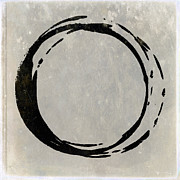 Enso No. 107 Black on Taupe Painting by Julie Niemela Enso No. 107 Black on Taupe Painting by Julie Niemela