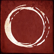 Enso No. 107 Red Painting by Julie Niemela