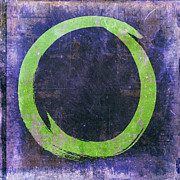Enso No. 108 Green on Purple Painting by Julie Niemela Enso No. 108 Green on Purple Painting by Julie Niemela