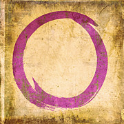 Enso No. 108 Pink on Orange Painting by Julie Niemela