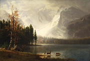 Estes Park Colorado Whytes Lake Digital Art by Albert Bierstadt 