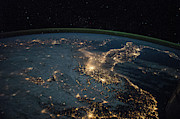 Europe At Night Photograph by Science Photo Library