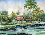Eva Parker Woods Cottage Painting by Lisa Bunge