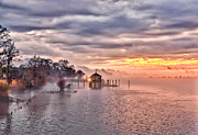 Evening Mist Photograph by Mike Covington