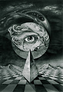 Eye Of The Dark Star Drawing by Otto Rapp