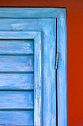 Faded Blue Shutter III Painting by David Letts