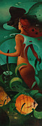 Fantasy in a Fishbowl Painting by T S Carson