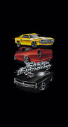 Fast And The Furious - Muscle Car Splatter Digital Art by Brand A