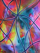 Faux Stained Glass 1 Painting by Kim Shuckhart Gunns