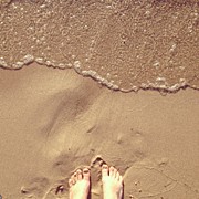 Feet on the Beach Photograph by Christy Beckwith
