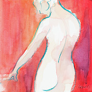 Female Watercolor Figure II Painting by Lanie Loreth