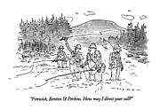 Fenwick, Benton & Perkins. How May I Direct Drawing by Bill Woodman