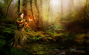 Fern - Wide Digital Art by Karen Howarth