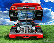 Ferrari F-40 Digital Art by David Kyte