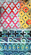 Fiesta 6- colorful pattern painting Painting by Linda Woods Fiesta 6- colorful pattern painting Painting by Linda Woods