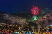 Fire over Vail Photograph by Franz Zarda