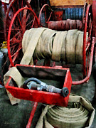 Fireman - Fire Hoses Photograph by Susan Savad Fireman - Fire Hoses Photograph by Susan Savad