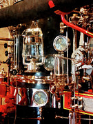 Fireman - Lantern and Gauges on Fire Truck Photograph by Susan Savad Fireman - Lantern and Gauges on Fire Truck Photograph by Susan Savad