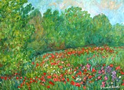 Flower Field Painting by Kendall Kessler