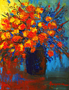 Flowers are always welcome III Painting by Patricia Awapara