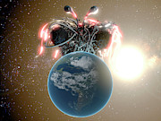 Flying Spaghetti Monster And Earth Photograph by Science Photo Library
