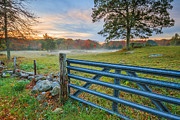 Foggy Farm Photograph by Bryan Bzdula