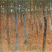 Forest of Beech Trees Digital Art by MotionAge Designs