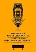 Forrest Gump Inspirational Typography Quotes poster Digital Art by Lab No 4 - The Quotography Department