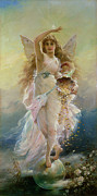 Fortuna Painting by Jean Francois Armand Felix Bernard