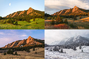 Four Seasons - The Flatirons Photograph by Aaron Spong