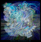 Fractal Feathers Blue Digital Art by Ann Stretton Fractal Feathers Blue Digital Art by Ann Stretton
