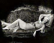 Frances Willams Lying On A Couch Photograph by Cecil Beaton