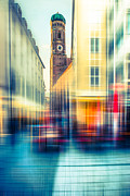 Frauenkirche - Munich V - vintage Photograph by Hannes Cmarits