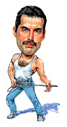 Freddie Mercury Painting by Art  