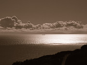 Freighter and the Catalina Channel Photograph by Joe Schofield