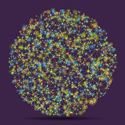 Fresh Circle Abstract Network Pattern Digital Art by Frank Ramspott