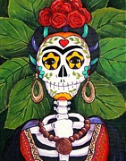 Frida with Roses Painting by Candy Mayer
