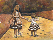 Friends Painting by Shara Wright